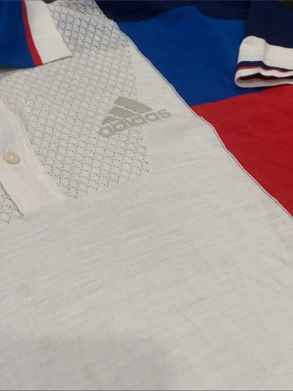 ADIDAS Pharrell Williams NY CB Colorblock Polo LTD men’s shirt sz M new with tag